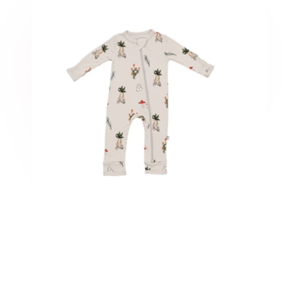 Kyte BABY Herbology Zippered Romper - 2T - NWT
